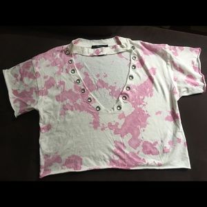 NWOT forever 21 tie & dye crop top size S-M